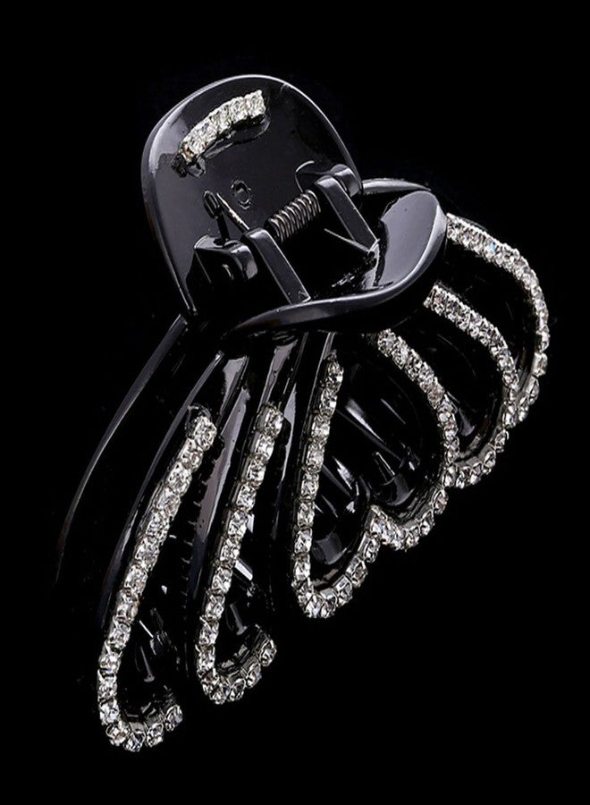 سوبيربليس مشبك شعر أنيق كبير مرصع بأحجار الراين، قطعة واحدة، مناسب للشعر الكثيف للنساء - Image 2