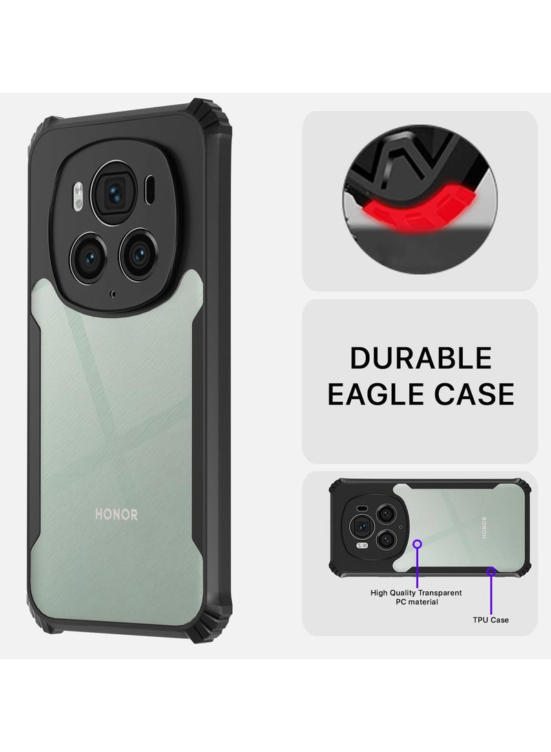 Wtech Hybrid TPU Silicone With Raised Armour Bumpers Slim Case Cover For Honor Magic6 Pro 5G 2024 Black - Image 2