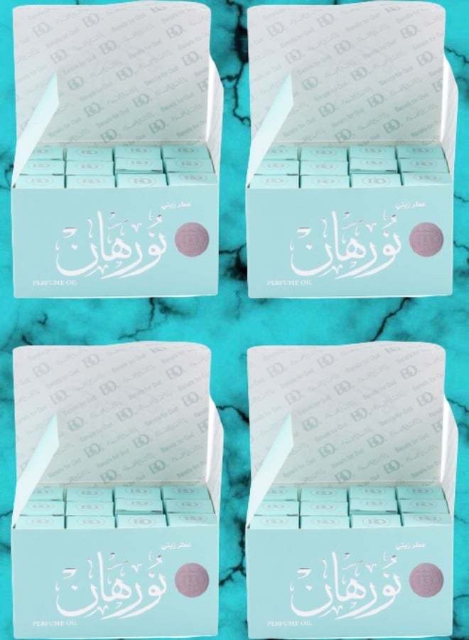 Banafa 48 Pieces Nurhan Green Perfume Oil 3 ml - Image 1