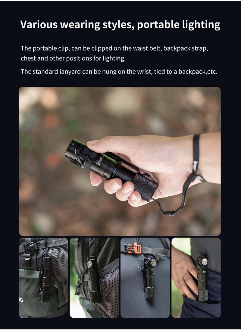 WUBEN - L1 Flashlight Rechargeable Led Flashlights High Lumens 2000 Lumen Dual Light, Powerbank for Phone Super Bright Tactical Multifunctional IP68 Waterproof Torchlight With Magnet  for Emergencies Camping - Image 1