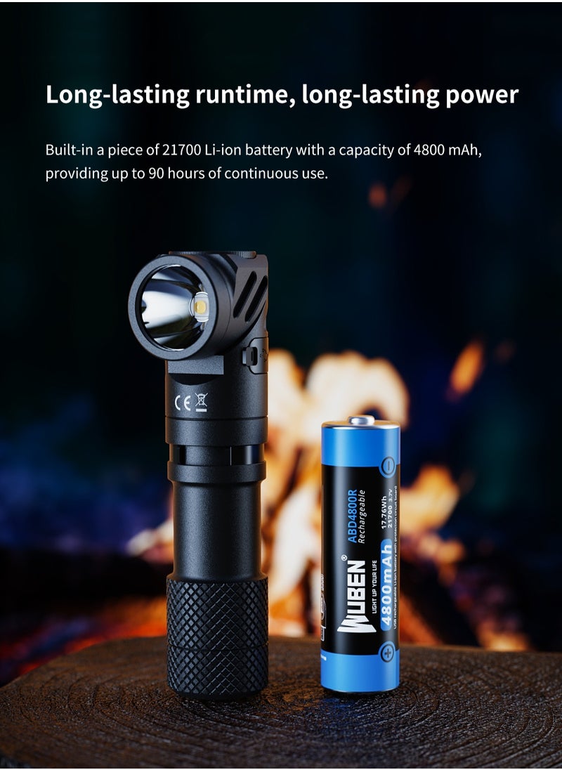 WUBEN - L1 Flashlight Rechargeable Led Flashlights High Lumens 2000 Lumen Dual Light, Powerbank for Phone Super Bright Tactical Multifunctional IP68 Waterproof Torchlight With Magnet  for Emergencies Camping - Image 1