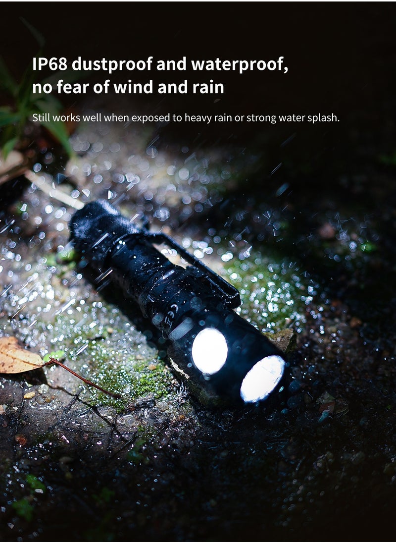 WUBEN - L1 Flashlight Rechargeable Led Flashlights High Lumens 2000 Lumen Dual Light, Powerbank for Phone Super Bright Tactical Multifunctional IP68 Waterproof Torchlight With Magnet  for Emergencies Camping - Image 1
