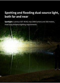 WUBEN L1 Flashlight Rechargeable Led Flashlights High Lumens 2000 Lumen Dual Light, Powerbank for Phone Super Bright Tactical Multifunctional IP68 Waterproof Torchlight With Magnet  for Emergencies Camping  - Image 3