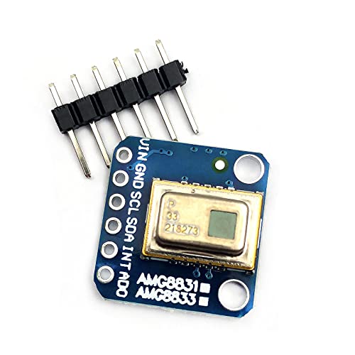 DEVMO AMG8833 88 IR Thermal Camera Sensor Breakout Imager Array Temperature Sensor Module Grid-Eye 8x8 Infrared Camera Module Array Board IIC I2C 3-5V Compatible with Ardu-ino Rasp-Berry Pi AMG-8833 - Image 2