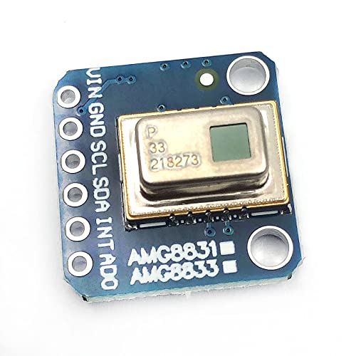 DEVMO AMG8833 88 IR Thermal Camera Sensor Breakout Imager Array Temperature Sensor Module Grid-Eye 8x8 Infrared Camera Module Array Board IIC I2C 3-5V Compatible with Ardu-ino Rasp-Berry Pi AMG-8833 - Image 4