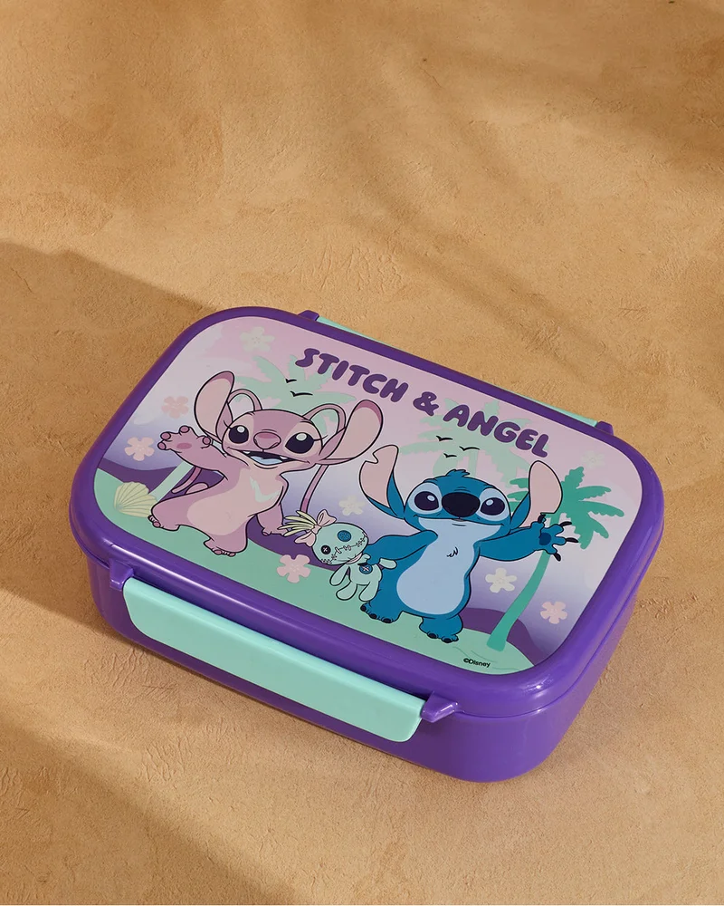 REDTAG Purple Stitch Printed Lunch Box with Inner