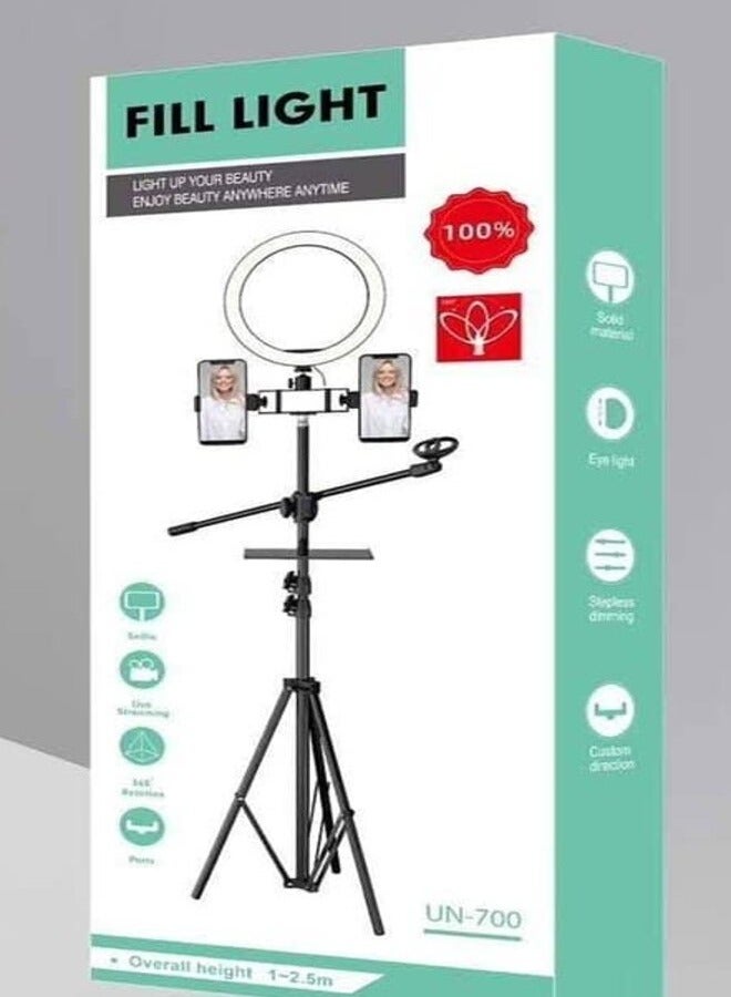 Tripod Stand LED Selfie Ring Light with Microphone Holder 3 IN 1 - Image 2