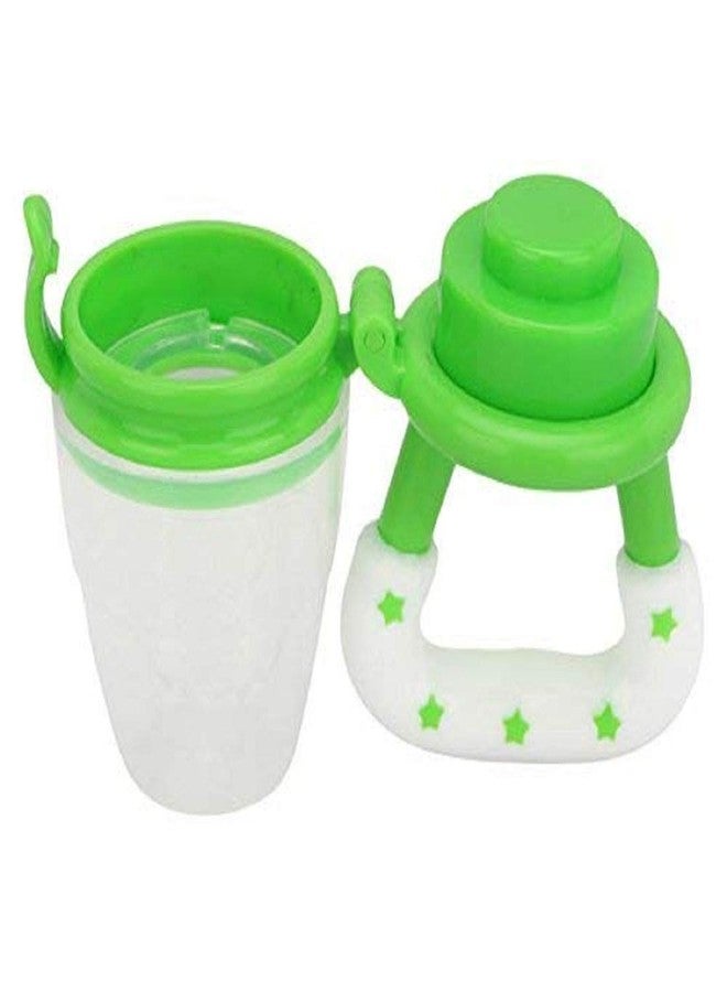 Lappu Baby Rice Paste Food Feeder with Baby Fruit Nibbler & Spout Sipper (Combo) (Pink-Green-Yellow) - Image 4
