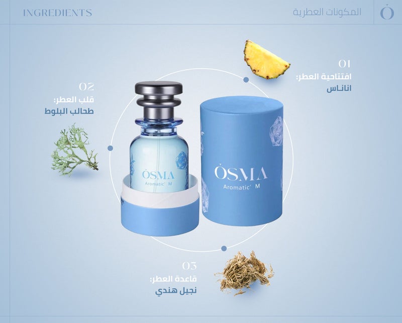 اوسما عطر أروماتيك M من أوسما للجنسين 75 مل - Image 2