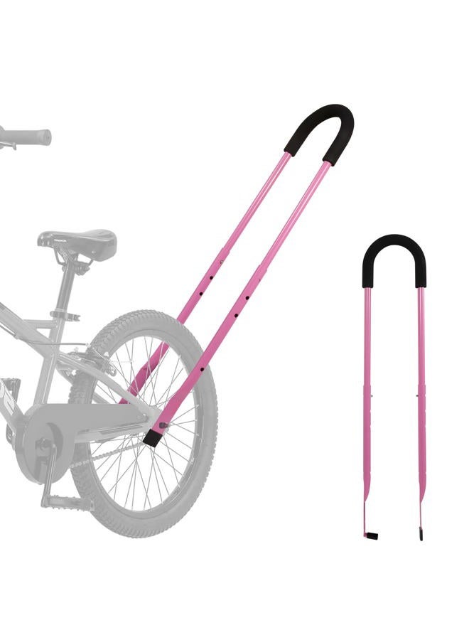 MOLI DEE Children Cycling Bike Safety Trainer Handle Balance Push Bar (a-Pink) - Image 1