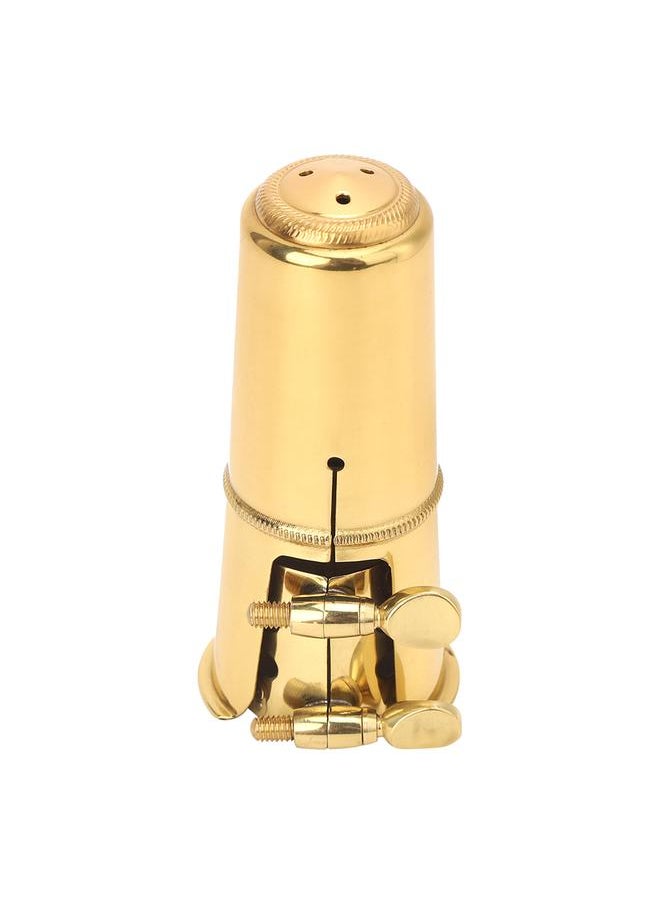 Thoraya - Tenor Saxophone Mouthpiece Metal Clip Cap Golden Musical Instrument Replacement Kit - Image 1