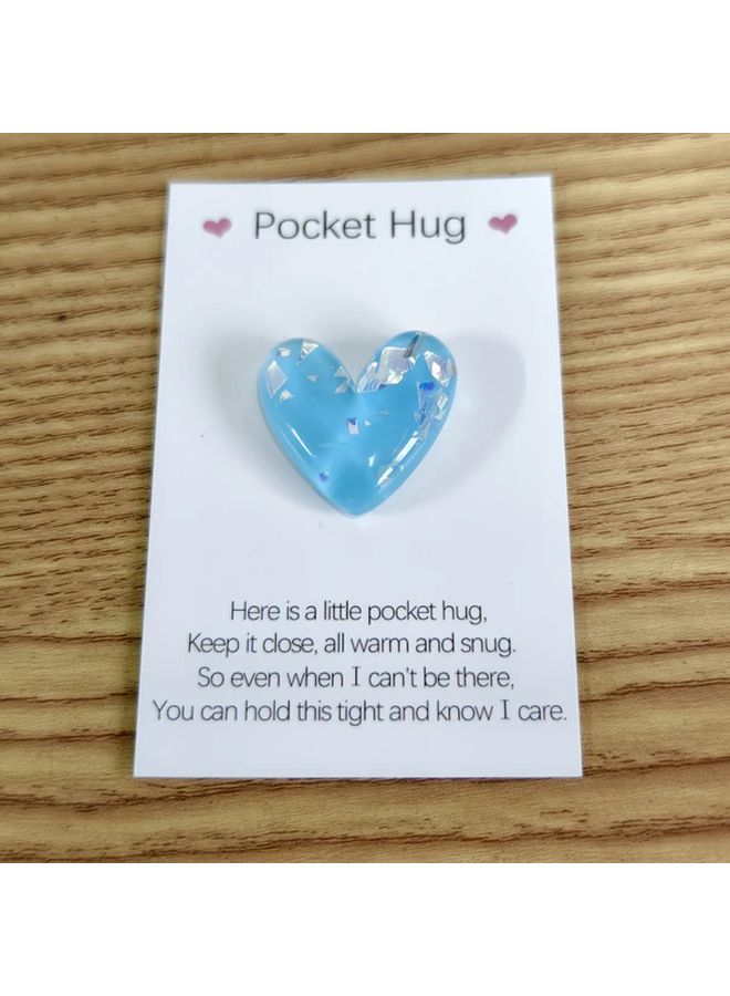 مجموعة هدايا عناق الأرجواني المحمولة مع بطاقة تشجيعية للأحباء 2 قطعة - Image 5