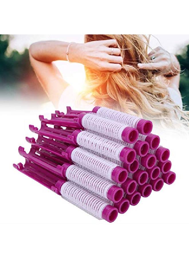 Brrnoo 20Pcs Hair Perm Rods Fluffy Perming Rod Hair Roller Curler Household Salon Hairdressing Tool Kit(02) - Image 1