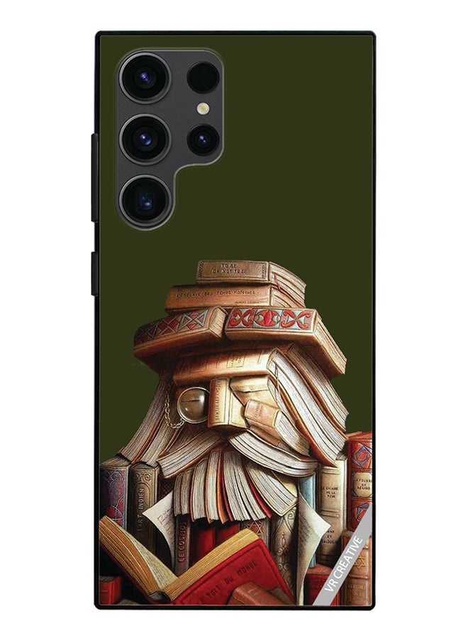 VR CREATIVE Protective Case Cover For Samsung Galaxy S24 Ultra Books Design Multicolour - Image 1