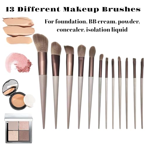 LA VENUST LAVENUST 24-Piece Professional Makeup Brush Set – Premium Foundation, Eyeshadow & Blending Brushes for Flawless Makeup Application (Brown) - Image 3