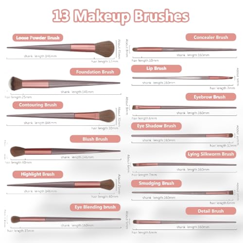 LA VENUST LAVENUST 24-Piece Professional Makeup Brush Set – Premium Foundation, Eyeshadow & Blending Brushes for Flawless Makeup Application (Brown) - Image 2