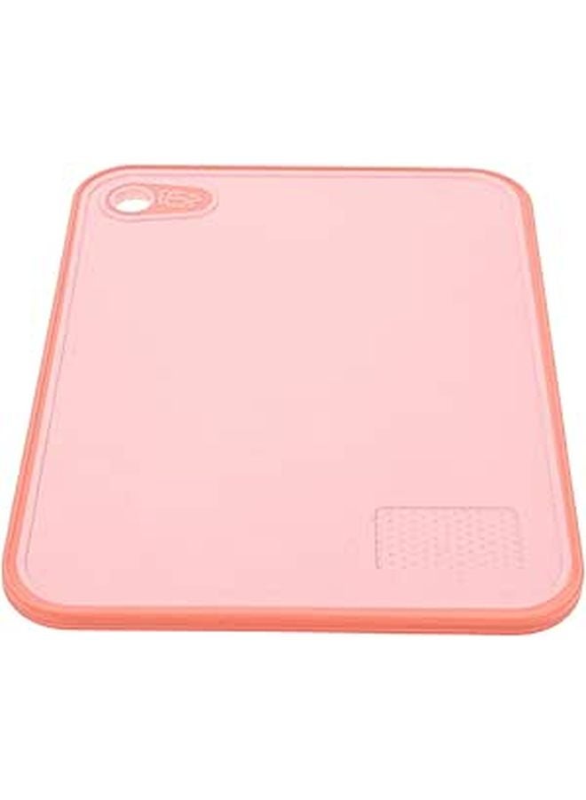 Double Sided Non Slip Wheat Straw Cutting Board 26x36cm Pink For Fruits Vegetables Meat - Image 1