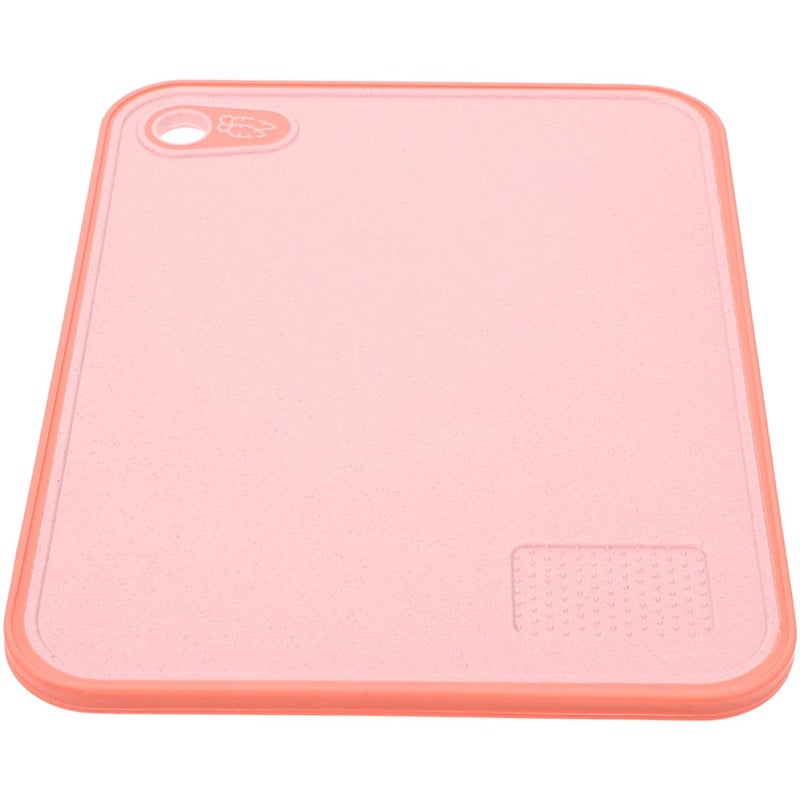 Double Sided Non Slip Wheat Straw Cutting Board 26x36cm Pink For Fruits Vegetables Meat - Image 2