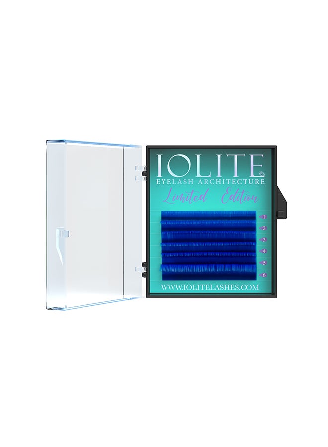 IOLITE Colored Classic Lashes Eyelashes Ombre Blue C Curl 7T  Mix 2, Ibc7T