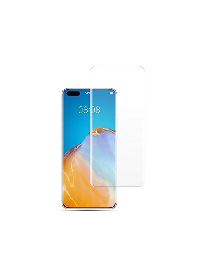 PROMASS Compatible with Huawei P40 PRO UV Nano Liquid Tempered Glass Screen Protector - Transparent Clear - Image 1