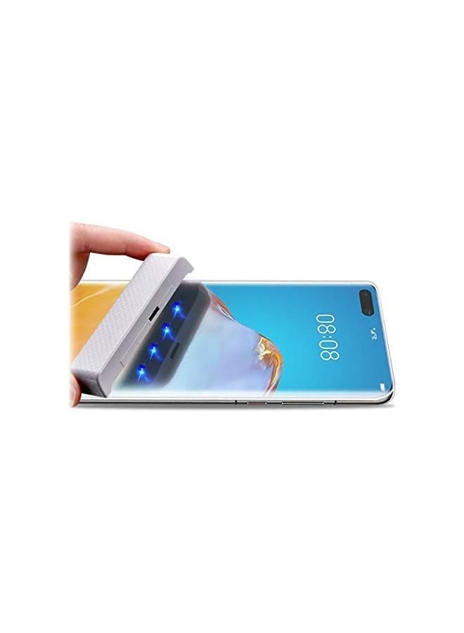 PROMASS Compatible with Huawei P40 PRO UV Nano Liquid Tempered Glass Screen Protector - Transparent Clear - Image 3