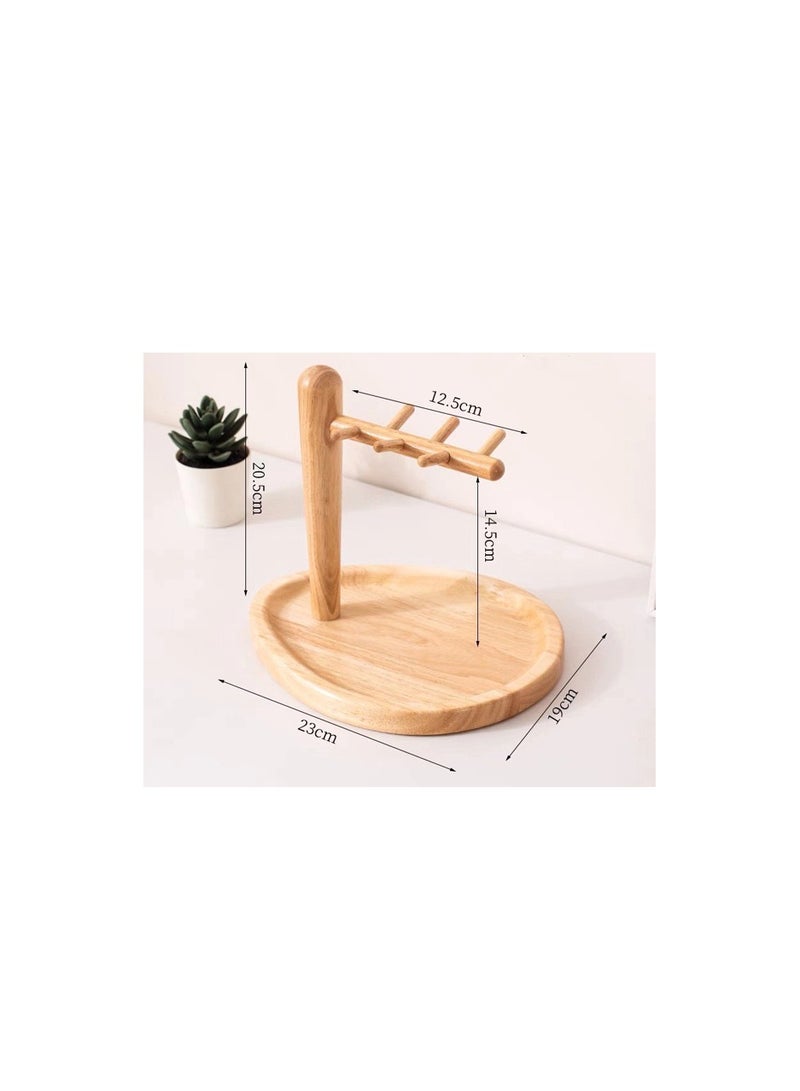 Stylish Wooden Jewelry Key Holder Stand Elegant Display Shelf for accessories( style 5)