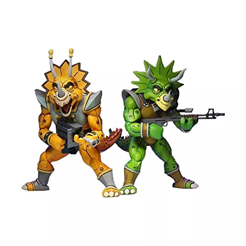 NECA 7 TMNT Cartonn Captain Zarax Zork 2 Pack Figure - Image 1