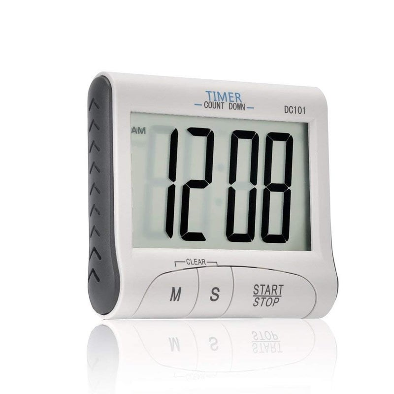 MVM Enterprise Digital Kitchen Timer Magnetic Kitchen Timer Large LCD Display Screen Cooking Timer Clock Timer with Loud Alarm Countdown Clock dc101 Pack 1 - Image 1