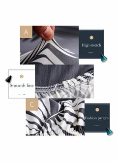 Excefore Stretch Sofa Cover Printed Pattern Seat Couch Cover for 1 Cushion Couch 1 Piece Furniture Protector for Living Room, Pets, Sofa (3 Seater)  - Image 4