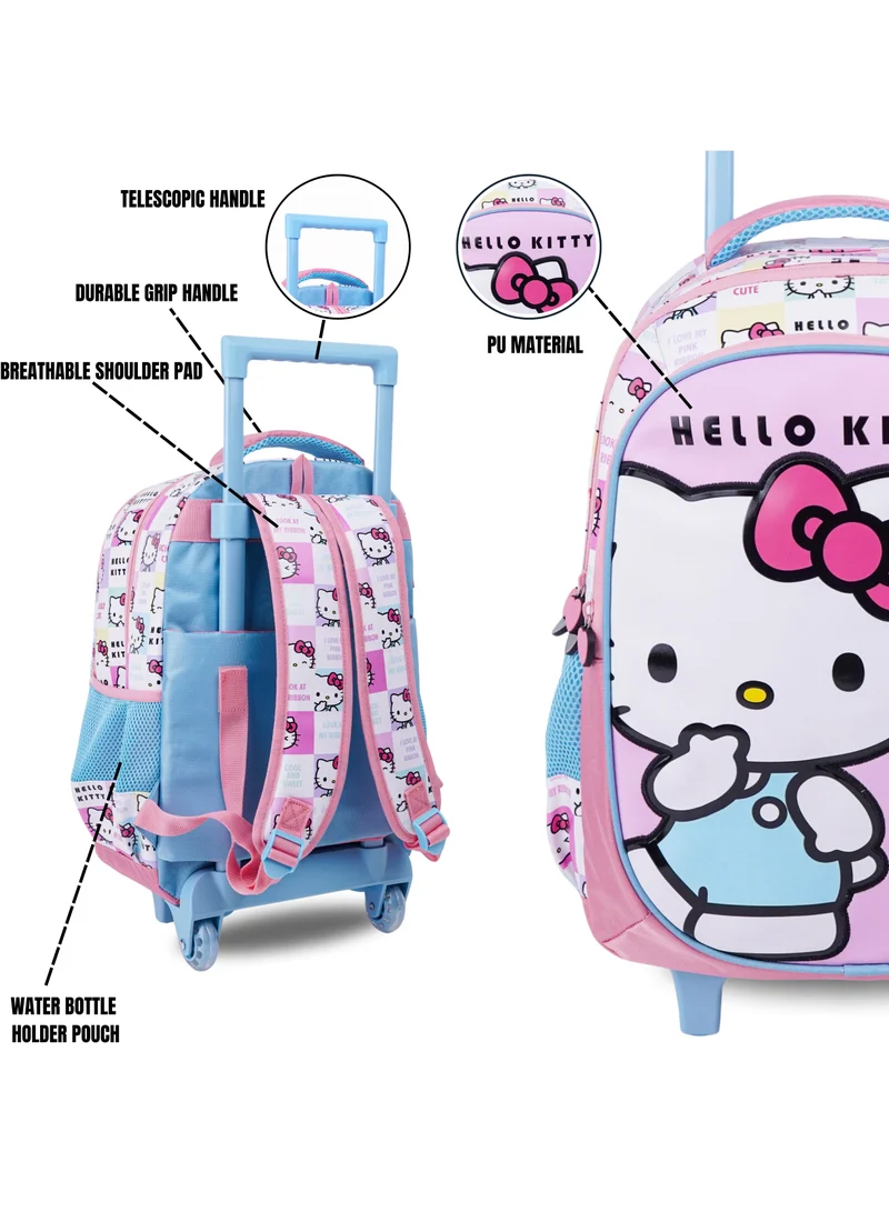 سانريو Sanrio Hello Kitty Look At My Ribbon 16" Trolley Backpack