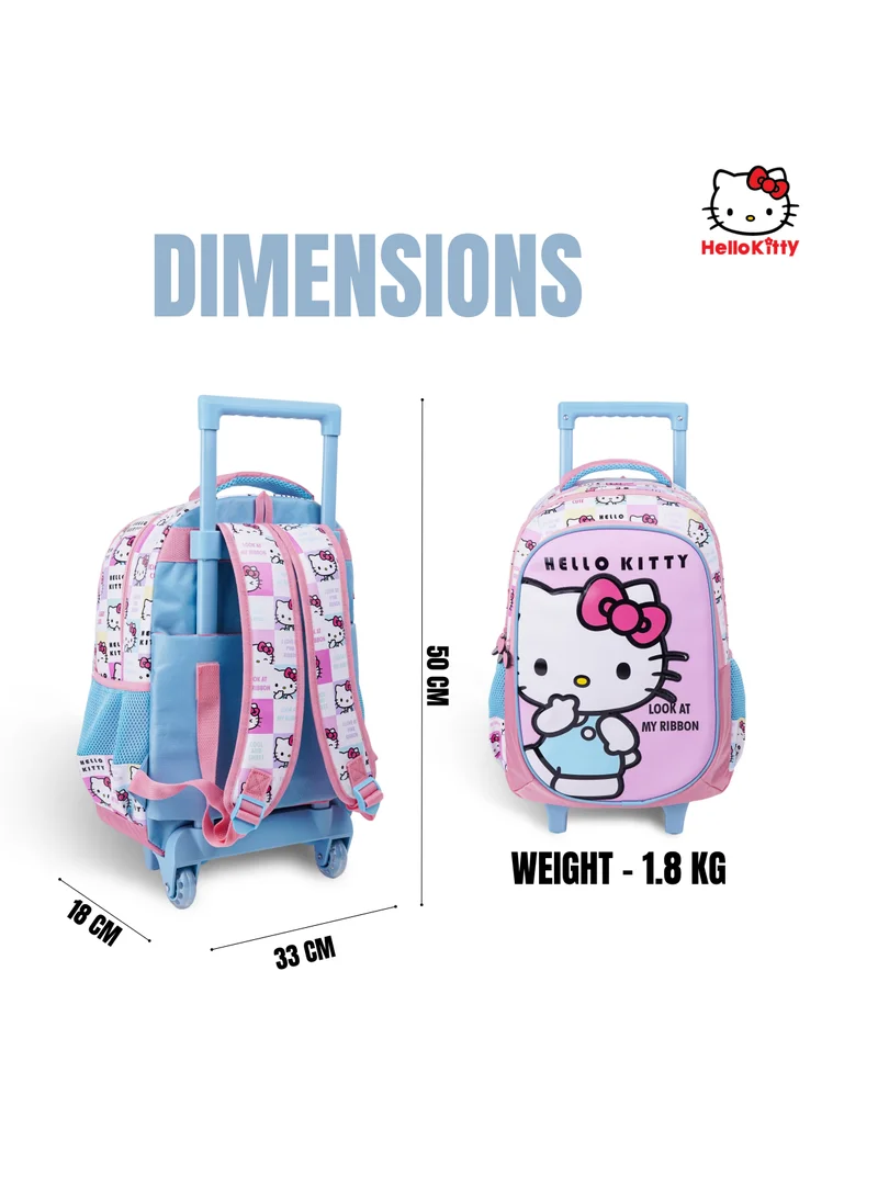 سانريو Sanrio Hello Kitty Look At My Ribbon 16" Trolley Backpack