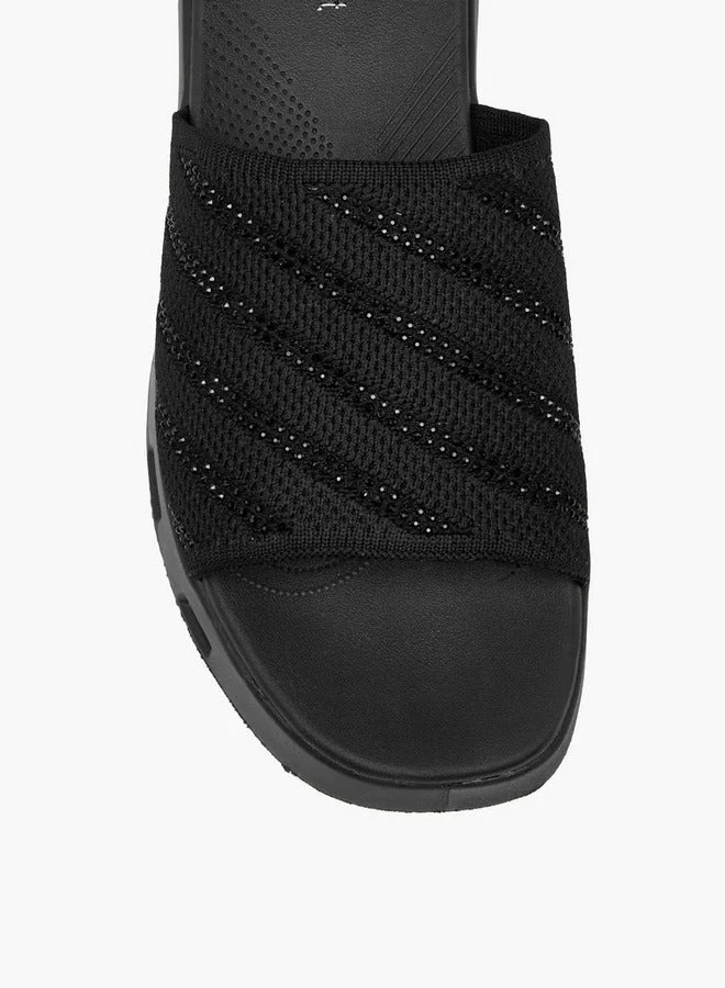 Le Confort BLACK Women Flynkit Wedges Sandals for Women | Best Price UAE