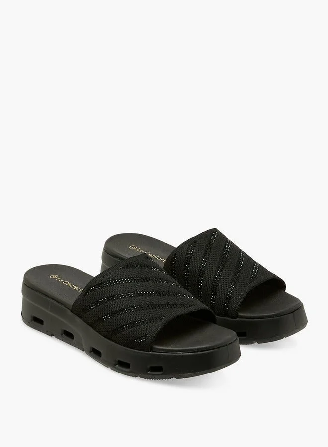 Le Confort BLACK Women Flynkit Wedges Sandals for Women | Best Price UAE
