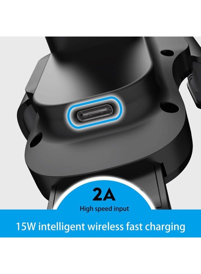 سيندم حامل شاحن سيارة لاسلكي بقوة 15 وات، حامل شاحن للهاتف المحمول حساس للمس - Image 2