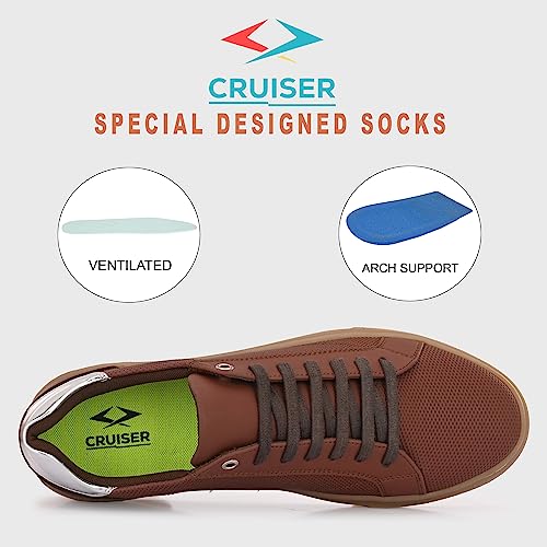 Cruiser Men's Volvo Brown Sneakers_8 UK (2526-9) - Image 4