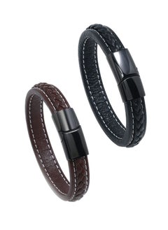 2PCS Mens Leather Bracelets Premium Braided Leather Bracelets for Men with Stainless Steel Magnetic Clasp Braided Bracelets for Men Leather Cuff Mens Boys Bracelet - pzsku/Z2FF03F0F4B83DEB78D73Z/45/_/1733643981/300a3fa2-acb4-41fe-8818-e4953ce820ea