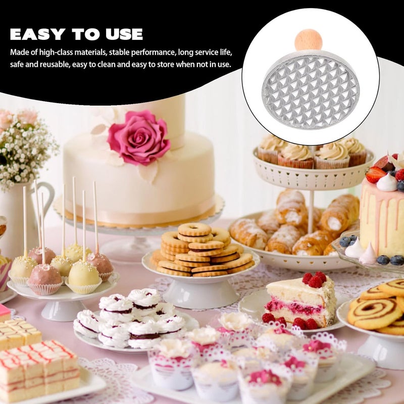Creative Zinc Alloy Cookie Press Biscuit Mold with Diamond Heart Shape for Baking and Fondant Decorating Supplies - Image 4