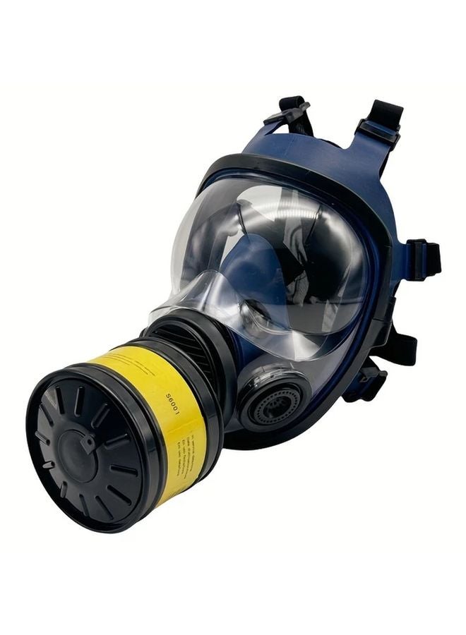 قناع وجه كامل من السيليكون السميك قابل لإعادة الاستخدام مضاد للضباب برؤية واسعة مع فلتر 40 ملم - Image 1