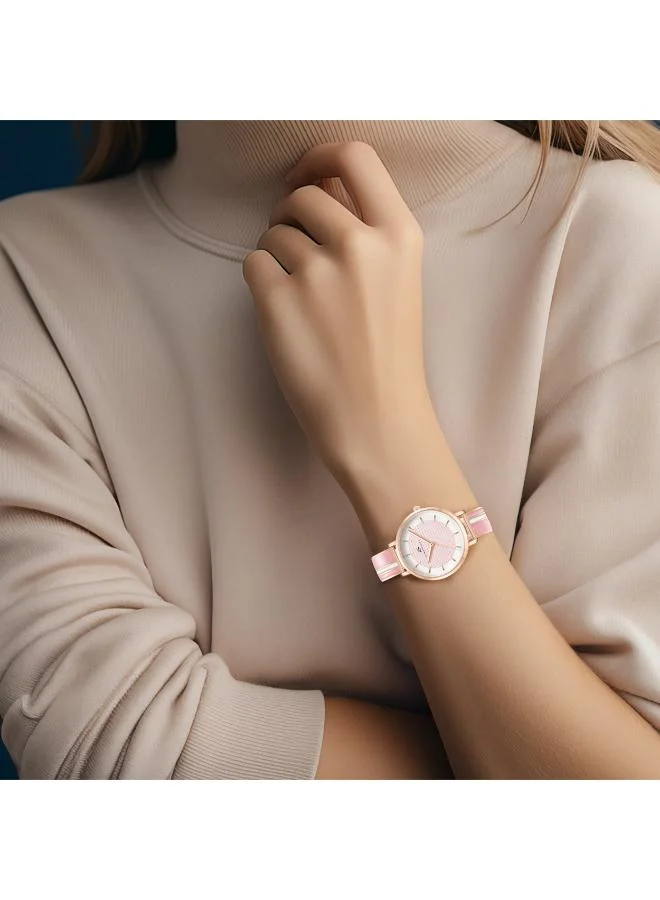 Kenneth Scott Pink Women's Alloy Analog Watch K23501-RBPP - 32 mm for Women | Best Price UAE