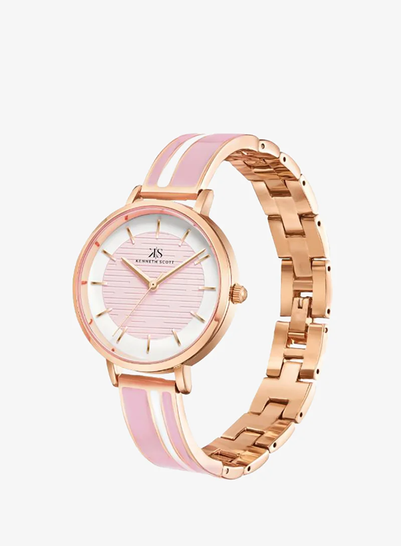 Kenneth Scott Women's Alloy Analog Watch K23501-RBPP - 32 mm