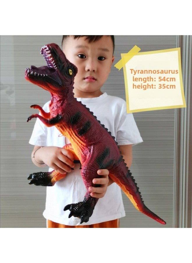 Children's Toys Simulation Dinosaur Toys Soft Rubber Doll Animal Model Set Gift Daifa General-Color:Plus Simulation Spinosaurus (Light Call)-Specifications:Scream Of Light - Image 2