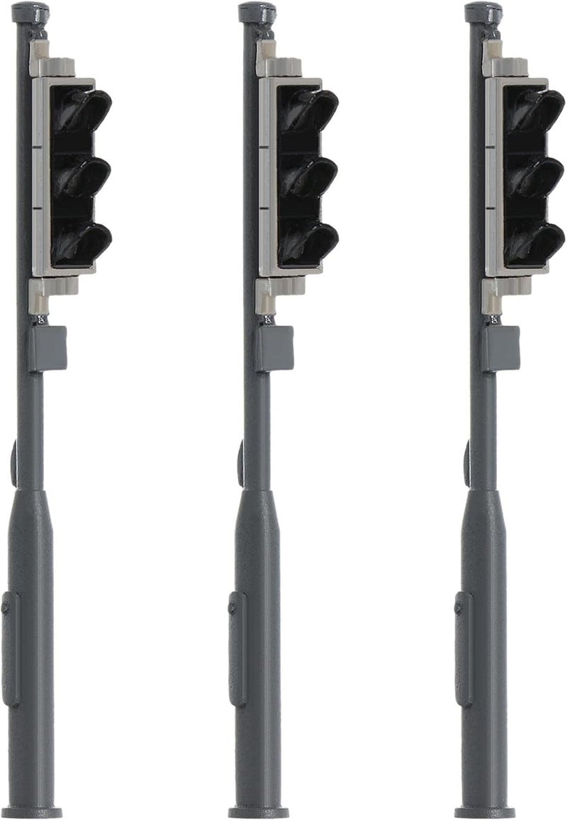 كلاراكو مجموعة من 3 إشارات مرور LED لقطارات نموذجية، 3 فولت، ألوان أحمر، أخضر، وأصفر، مناسبة لقطارات السكك الحديدية، وطاولات الرمل، ومجموعات بناء المناظر الطبيعية، بمقياس O من 1 إلى 43 - Image 3