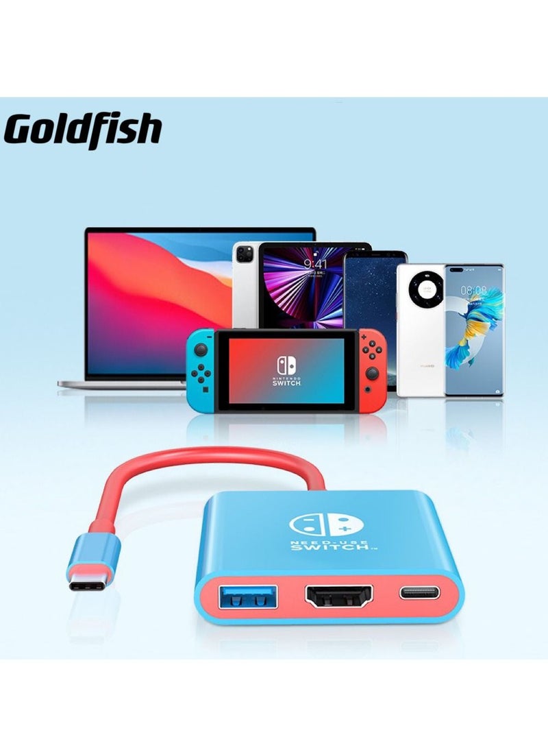 Goldfish 3 in 1 Nintendo Video Adapter for SWTCH/Notebook/Phone/Tablet  - Image 2
