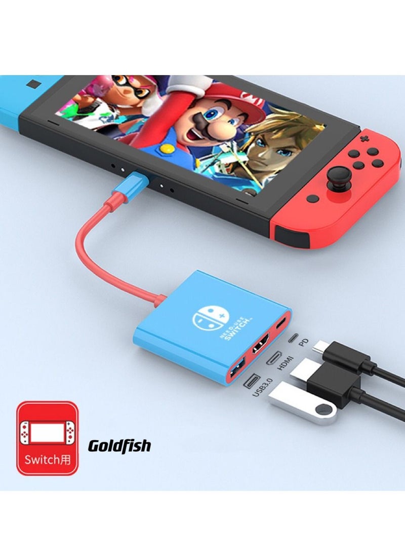Goldfish 3 in 1 Nintendo Video Adapter for SWTCH/Notebook/Phone/Tablet  - Image 3