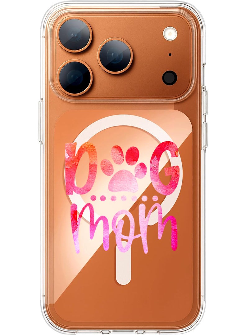 Theodor Magnetic Case for Apple iPhone 17 Pro Compatible with MagSafe Wireless Charging, Shockproof Phone Bumper Cover - Dog with bubble - Image 1