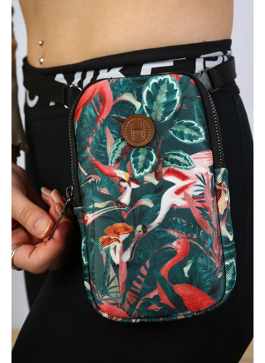 Hamur Dough Sports Arm Wrist Phone Bag Flower