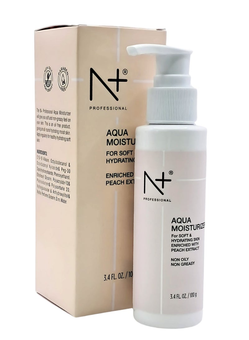N+ Professional N+ Aqua Moisturizer Soft & Hydrting Skin 100Ml