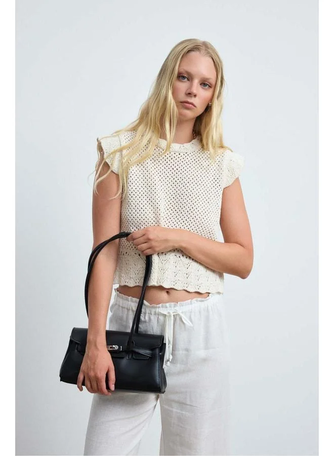 Shule Bags  Giselle Locked Baton Black Bag. for Women | Best Price UAE
