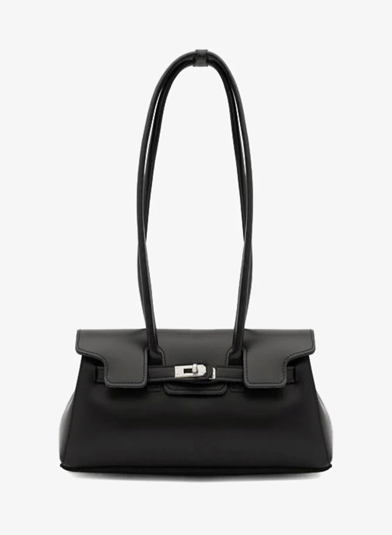 Shule Bags Giselle Locked Baton Black Bag.