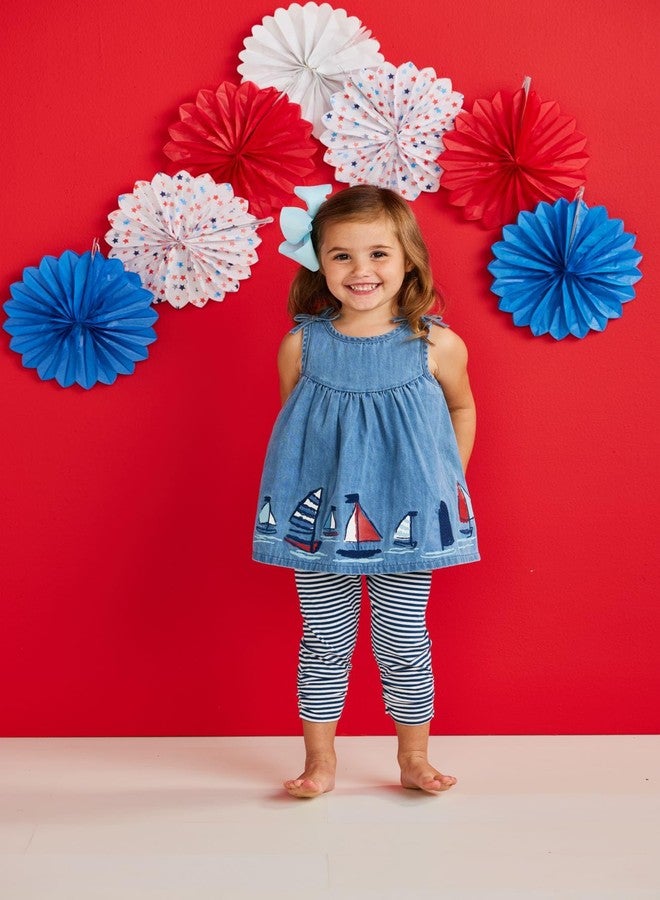 Mud Pie Children's Sailboat Tunic And Capri; 12-18M - Image 2